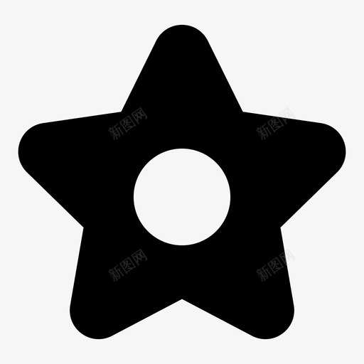星星夜晚多边形图标svg_新图网 https://ixintu.com 多边形 夜晚 星星