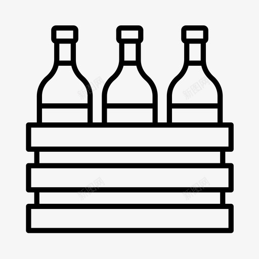 葡萄酒箱酒吧酿酒厂图标svg_新图网 https://ixintu.com 葡萄酒箱 酒厂 酒吧 酿酒厂 饮料