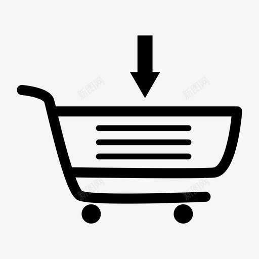 购物车杂货店商业图标svg_新图网 https://ixintu.com 商业 杂货店 购买 购物 购物车