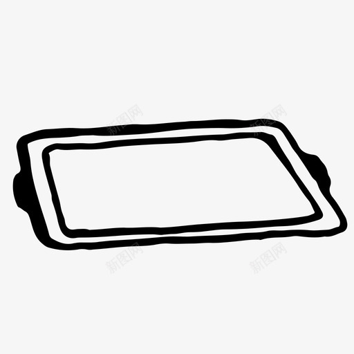烤盘烹饪手绘图标svg_新图网 https://ixintu.com 平底锅 手绘 烤盘 烹饪 素描