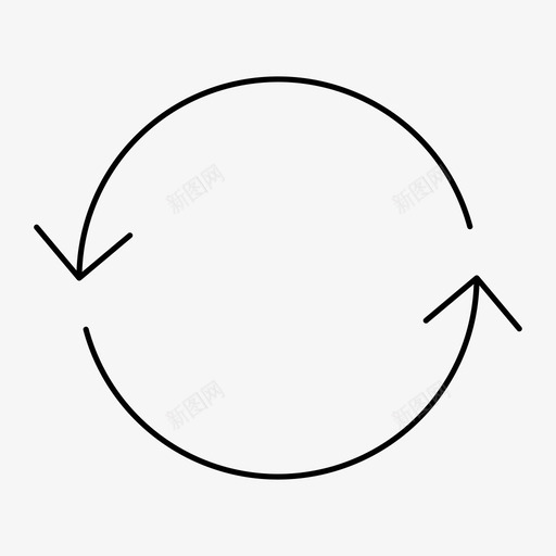 回圈全部复位全部恢复图标svg_新图网 https://ixintu.com 全部复位 全部恢复 全部撤消 功能四机 回圈 回滚