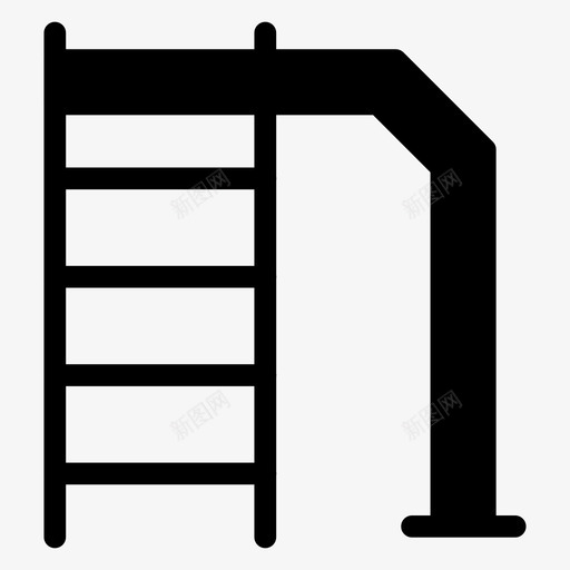 梯子游戏园艺图标svg_新图网 https://ixintu.com 公园 园艺 梯子 泳池梯 游戏 运动健身glphs图标