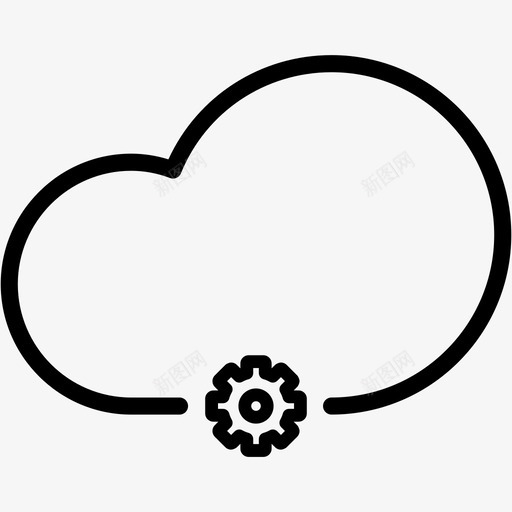 云设置设备选项图标svg_新图网 https://ixintu.com 云服务器网络1 云设置 共享 设备 选项