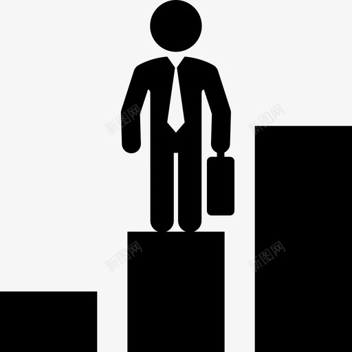 职业图条形图主管图标svg_新图网 https://ixintu.com 业务 主管 晋升 条形图 职业图