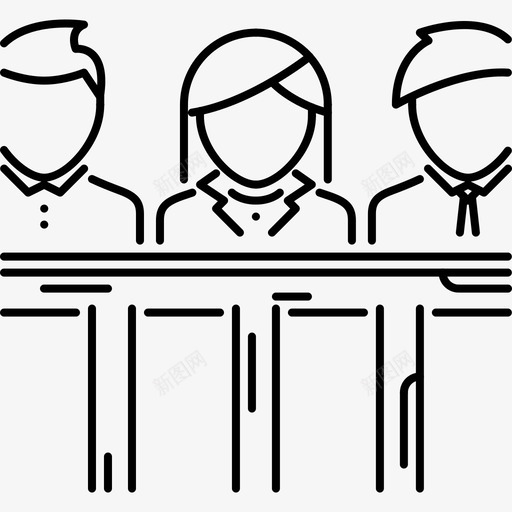 陪审团法院判例图标svg_新图网 https://ixintu.com 判例 法律 法律大纲64x64 法院 警察 陪审团