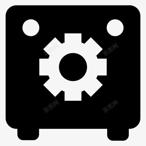 安全装备保险库图标svg_新图网 https://ixintu.com 保险库 安全 数据分析数据存储字形图标 装备