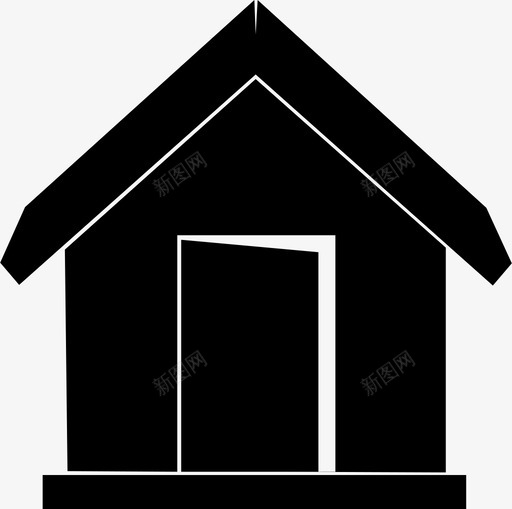 家房子庇护所图标svg_新图网 https://ixintu.com 家 庇护所 房子