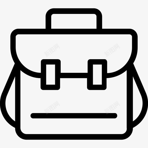 返校书包肩包图标svg_新图网 https://ixintu.com 书包 包线图标 学生包 肩包 返校
