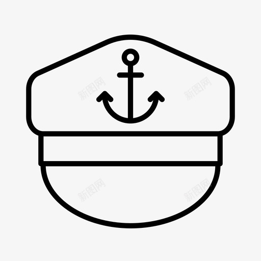 船长帽子航海图标svg_新图网 https://ixintu.com 军官 帽子 水手 海军 航海 船长