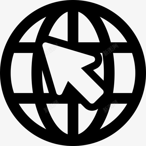 地球仪接口媒体象形图图标svg_新图网 https://ixintu.com 地球仪 媒体象形图 接口