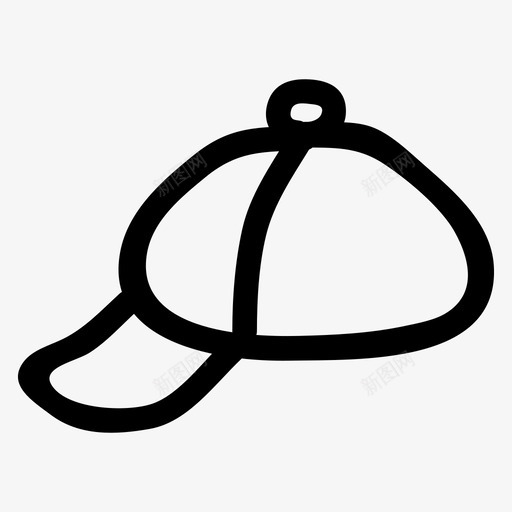 帽子时尚头饰图标svg_新图网 https://ixintu.com 头盔 头饰 安全 帽子 时尚 运动 运动健身手绘