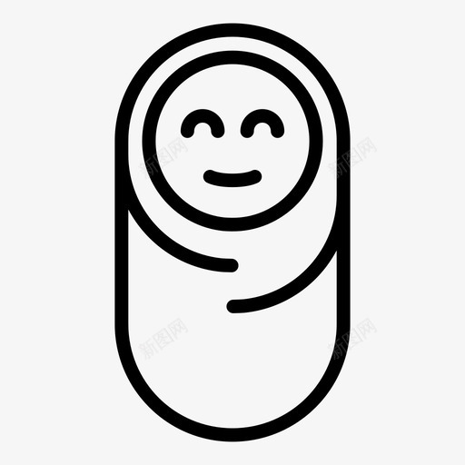 婴儿新生儿早产儿图标svg_新图网 https://ixintu.com 婴儿 新生儿 早产儿