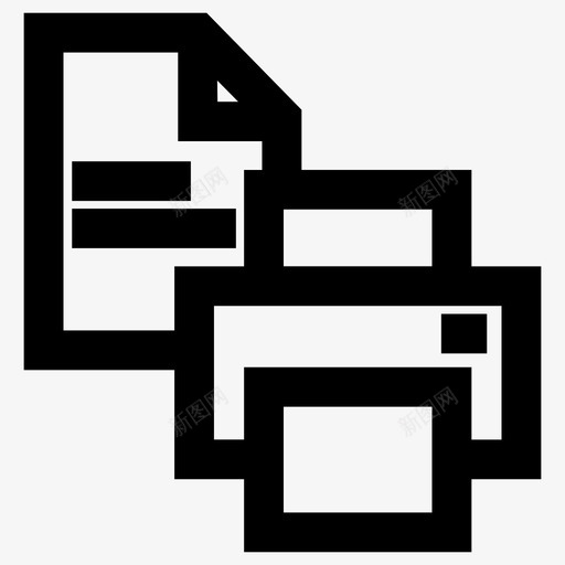 打印机页面设置图标svg_新图网 https://ixintu.com 打印机 页面设置