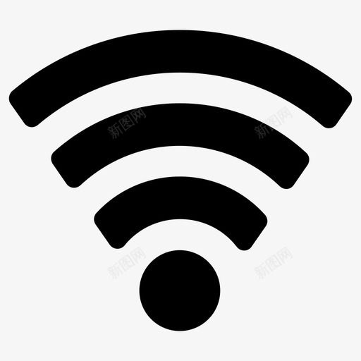 信号wifi无线图标svg_新图网 https://ixintu.com wifi 信号 无线