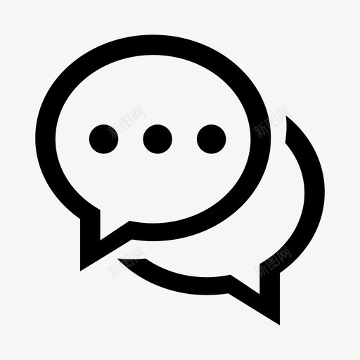 icon评论-微信svg_新图网 https://ixintu.com icon评论-微信