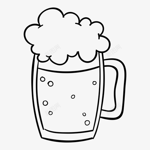 啤酒酒杯子图标svg_新图网 https://ixintu.com 啤酒 杯子 酒 饮料
