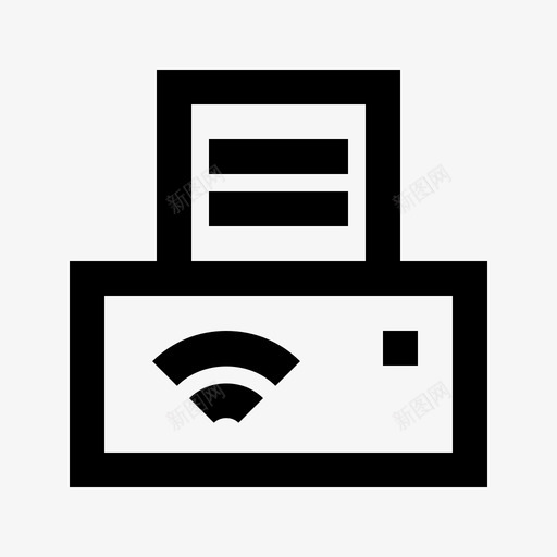 无线打印机办公室媒体硬件网络网格图标svg_新图网 https://ixintu.com 办公室 媒体硬件网络网格 无线打印机
