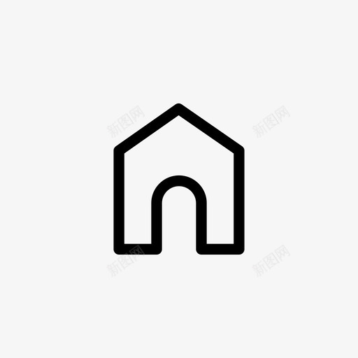 主页线条图标svg_新图网 https://ixintu.com 主页 线条图标