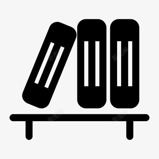 书籍学习图书馆图标svg_新图网 https://ixintu.com 书籍 图书馆 学习 小说 桌子