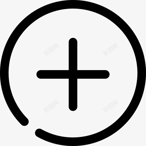 添加文件按钮行ui线性图标svg_新图网 https://ixintu.com 添加文件按钮 线性 行ui