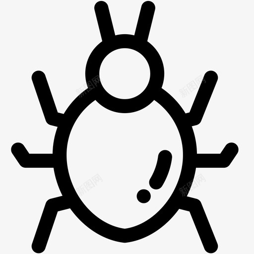 安全漏洞防病毒保护图标svg_新图网 https://ixintu.com 保护 安全漏洞 数字设计大纲 防病毒