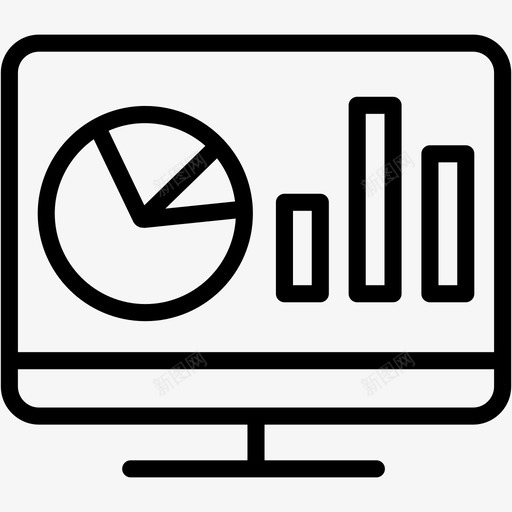 计算机图形分析图表图标svg_新图网 https://ixintu.com office6 分析 图表 屏幕 统计 计算机图形