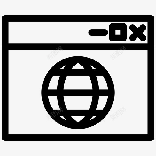 窗口internet应用程序全局图标svg_新图网 https://ixintu.com web 全局 基本应用程序51 应用程序 窗口internet 页面
