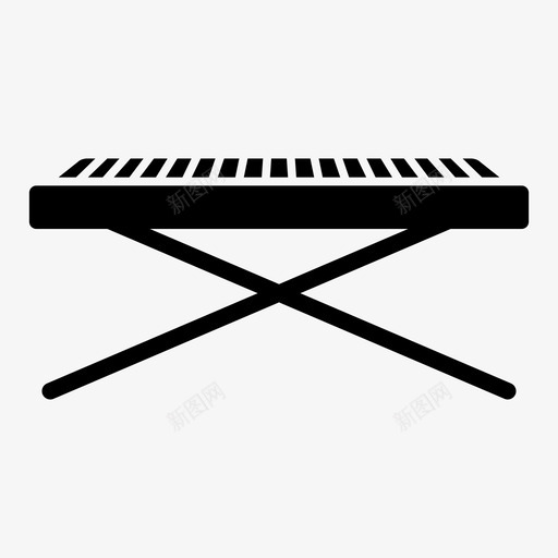 键盘数码钢琴电钢琴图标svg_新图网 https://ixintu.com 乐器 数码钢琴 电钢琴 键盘 音乐