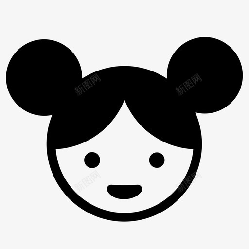 女孩孩子玩具图标svg_新图网 https://ixintu.com 女人 女孩 孩子 年轻人 玩具