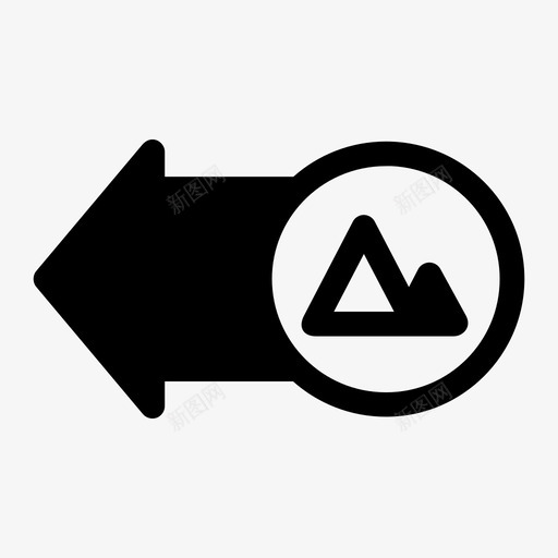山方向向导图标svg_新图网 https://ixintu.com 向导 山 方向