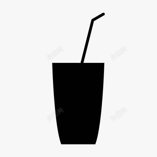 一杯带吸管的水饮用新鲜图标svg_新图网 https://ixintu.com 一杯带吸管的水 新鲜 液态 饮用