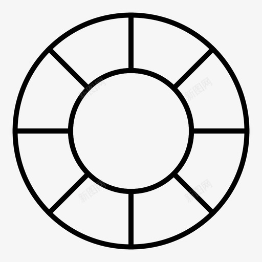 救生圈保护安全图标svg_新图网 https://ixintu.com 保护 安全 安全细线图标第一卷 救生圈 管