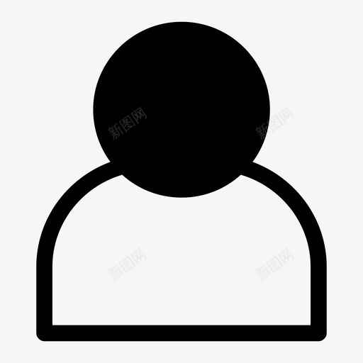 个人用户配置文件图标svg_新图网 https://ixintu.com 个人用户配置文件