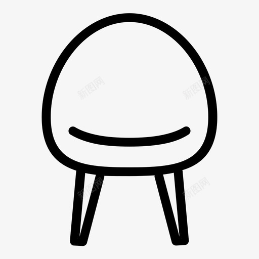 椅子家具坐椅图标svg_新图网 https://ixintu.com 凳子 坐椅 家具 椅子