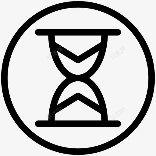 历史时钟沙漏图标svg_新图网 https://ixintu.com 历史 基本应用程序 恢复 时钟 沙漏 等待 计时器