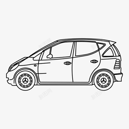 汽车家用汽车梅赛德斯图标svg_新图网 https://ixintu.com 家用汽车 梅赛德斯 汽车