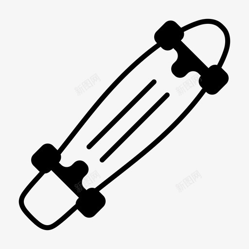 滑板轮子甲板三角板图标svg_新图网 https://ixintu.com 三角板 滑板 滑板卡车 滑板轮子 甲板