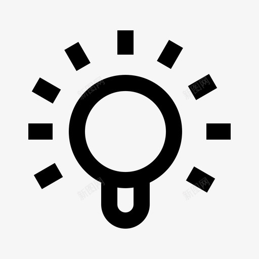 灯泡能源环境图标svg_新图网 https://ixintu.com 灯泡 环境 生态网络电网 电力 能源