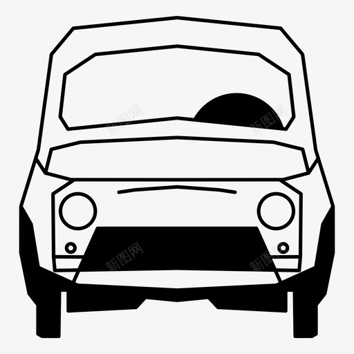 汽车掀背车奥兹莫比尔图标svg_新图网 https://ixintu.com 古董 奥兹莫比尔 掀背车 汽车