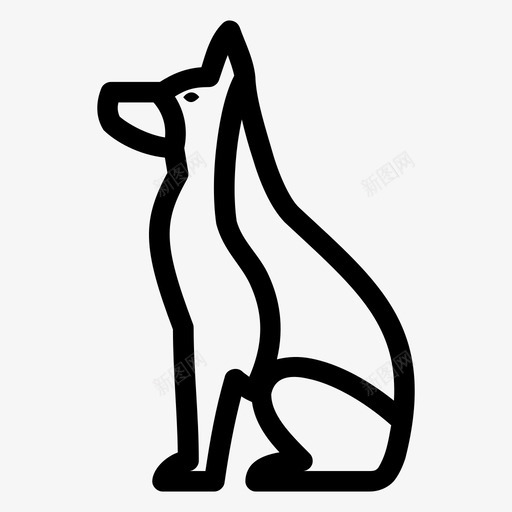 狗动物杜宾图标svg_新图网 https://ixintu.com 动物 宠物 宠物狗 杜宾 狗