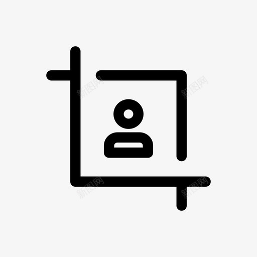 图像裁剪编辑人像图标svg_新图网 https://ixintu.com 人像 图像裁剪 杂项viii轮廓 编辑
