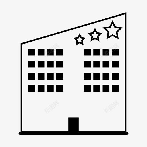 酒店旅馆豪华酒店图标svg_新图网 https://ixintu.com 旅游 旅馆 豪华酒店 酒店