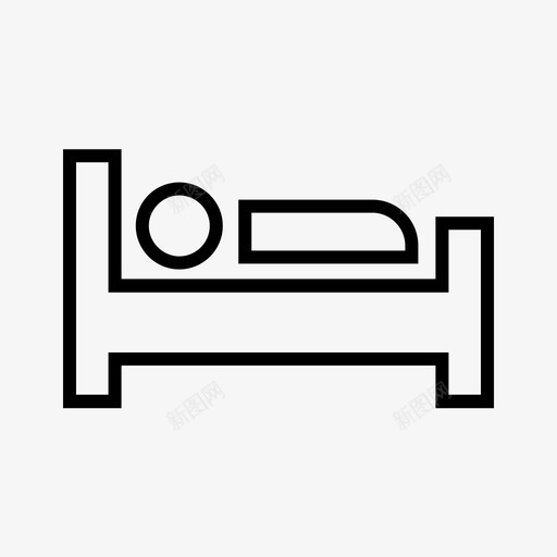 病床诊所病房图标svg_新图网 https://ixintu.com 医药卫生2 病床 病房 诊所