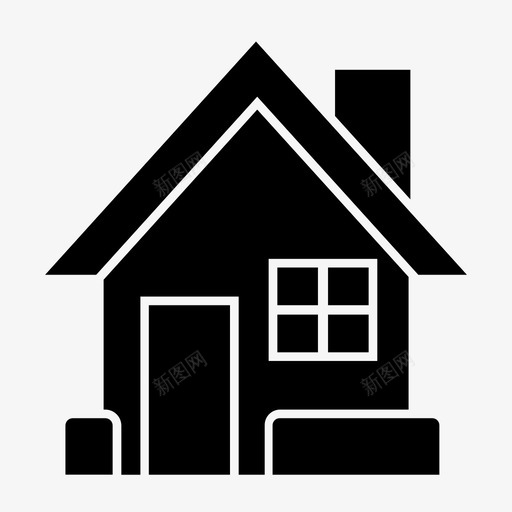 房子家庇护所图标svg_新图网 https://ixintu.com 家 庇护所 房子