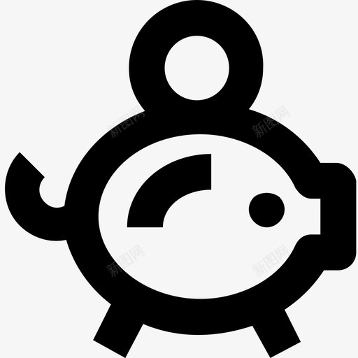 储蓄银行预算图标svg_新图网 https://ixintu.com 储蓄 小猪 小猪银行 小猪银行字形图标 银行 预算