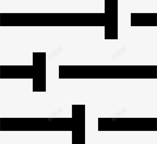 设置调整过滤器图标svg_新图网 https://ixintu.com 方形 旋钮 滑块 设置 调整 过滤器