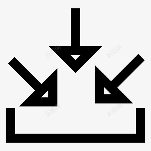 输入收件箱图标svg_新图网 https://ixintu.com 收件箱 输入
