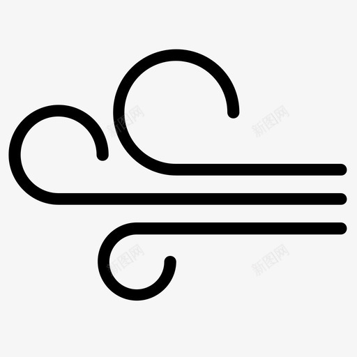 风空气烟图标svg_新图网 https://ixintu.com 烟 空气 风