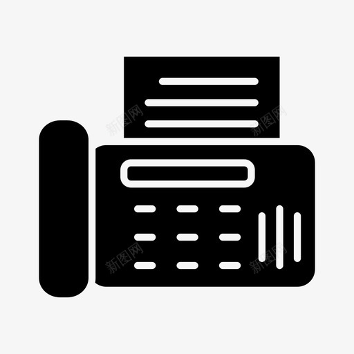 传真机通讯办公室图标svg_新图网 https://ixintu.com 传真机 办公室 电话 纸张 通讯