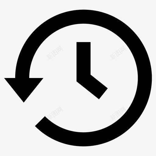 反转历史加粗ui图标2svg_新图网 https://ixintu.com 加粗ui图标2 历史 反转
